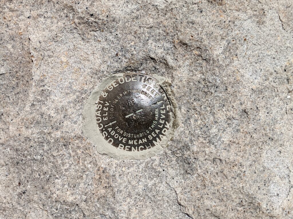 Geological Survey Marker on Whitney